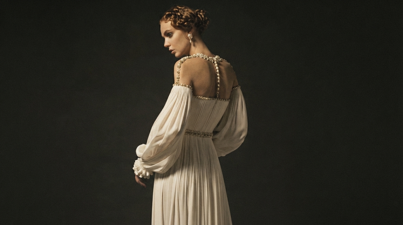 Editorial illustration for Cardboard, Draping, and Fortuny: The Three Hand-Pleating Techniques Behind Haute Couture